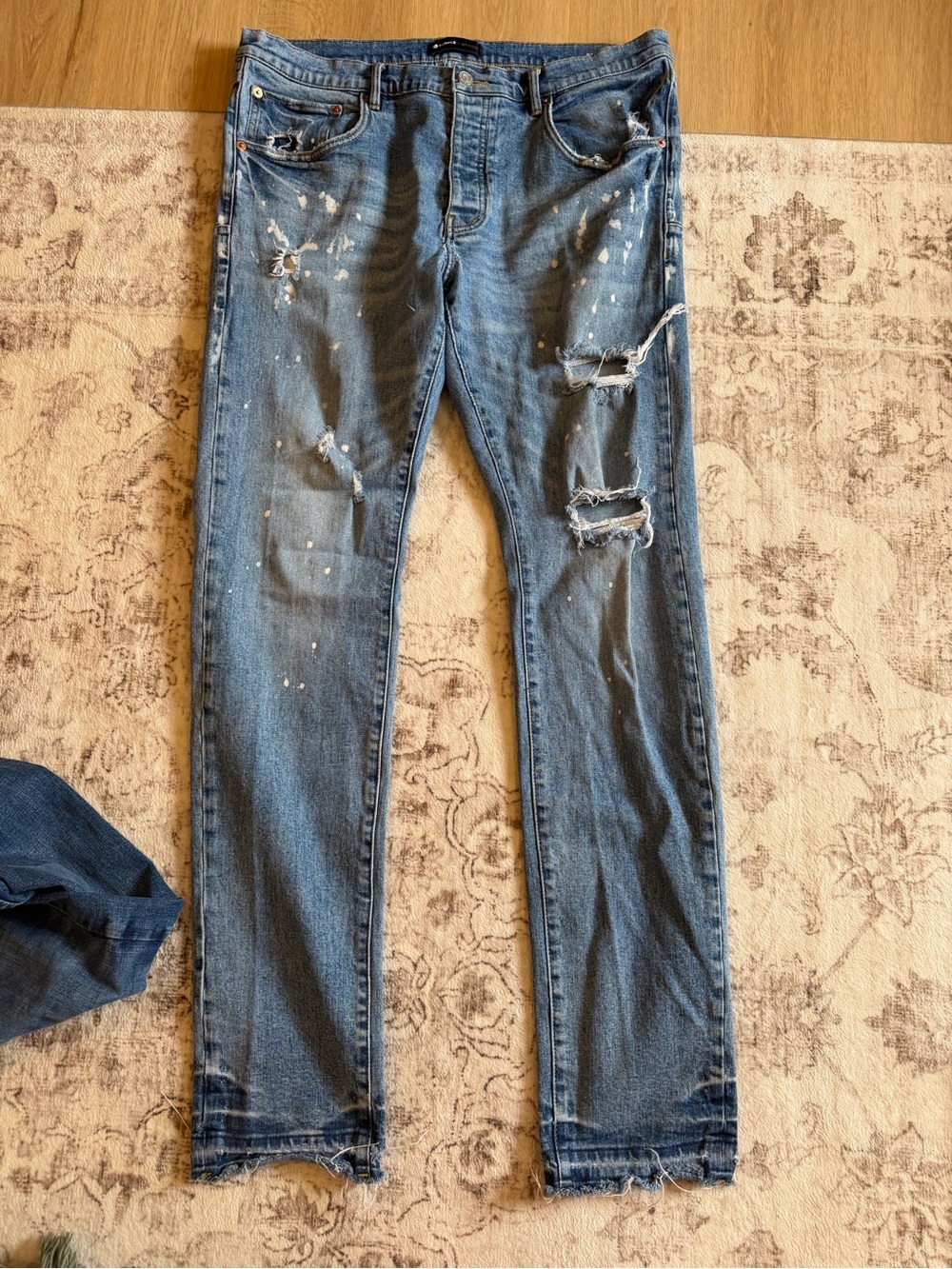 Purple brand - Slim Fit Blue Distressed Men's Jeans